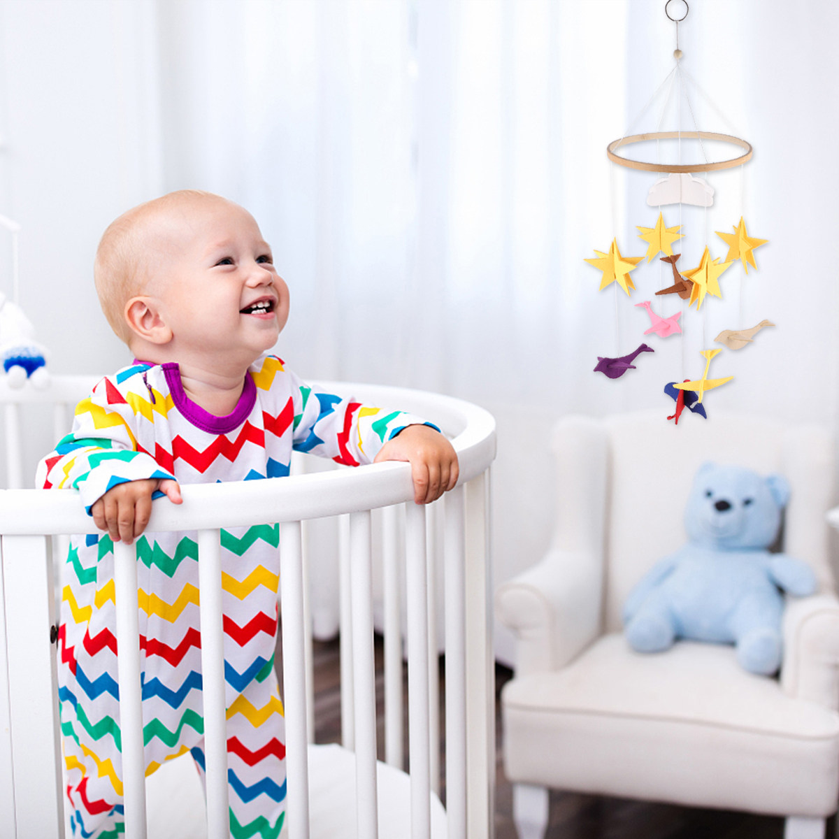 Baby Nursery Decor Boy - 1Pcs Dekorasi Gantung Tempat Tidur Bayi,