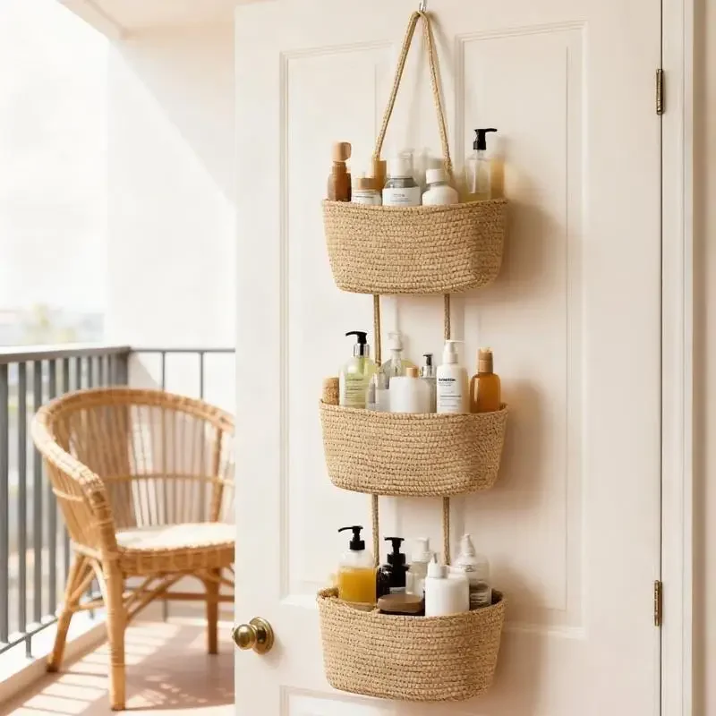 Baby Nursery Hooks - Keranjang Penyimpanan Gantung 3 Tingkat dari