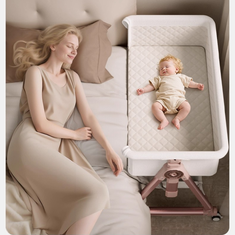 Bassinet Bedside Sleeper - Tempat Tidur Bayi, Portabel, Dapat Disambung,