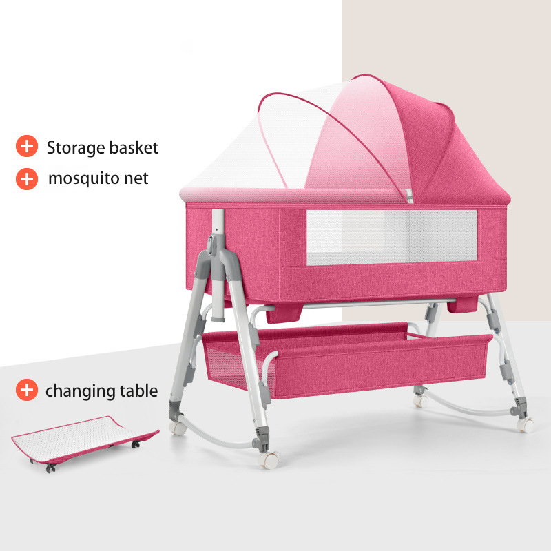 Bassinet Bedside Sleeper - Tempat Tidur Bayi Baru Lahir Multifungsi,