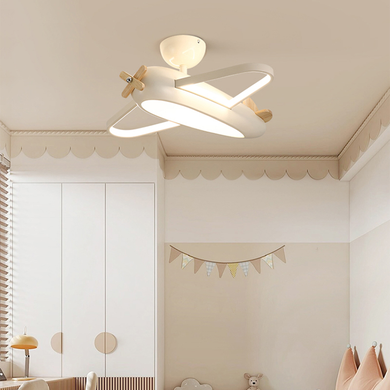 Baby Nursery Decor Boy - Lampu Langit-langit Pesawat Kartun Desain Kreatif