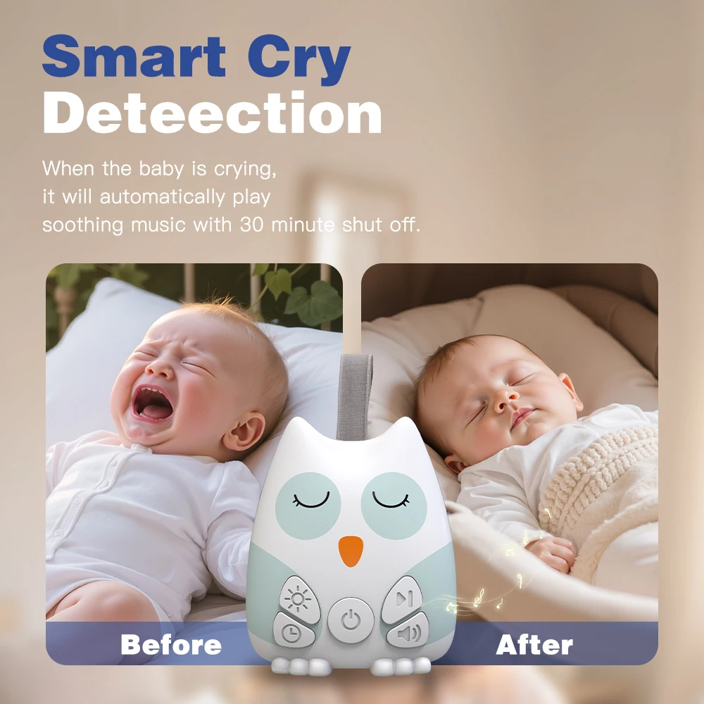 Baby Sound Machine White - Mesin Suara White Noise Portabel untuk