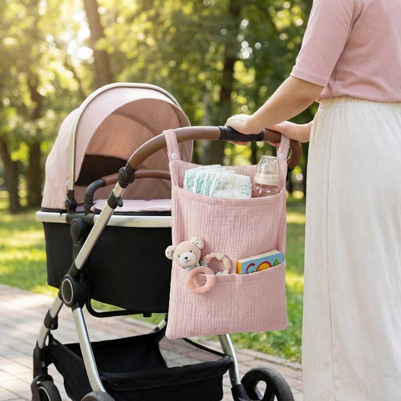 Baby Nursery Package - Tas Gantung Kereta Dorong Bayi Katun