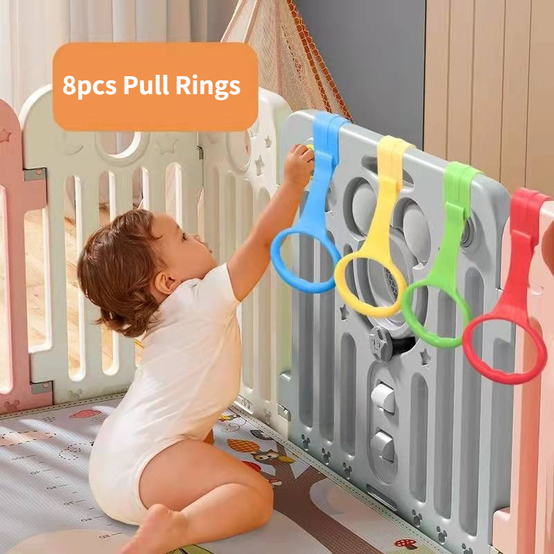 Baby Nursery Hooks - 8 pcs Cincin Tarik untuk Playpen,