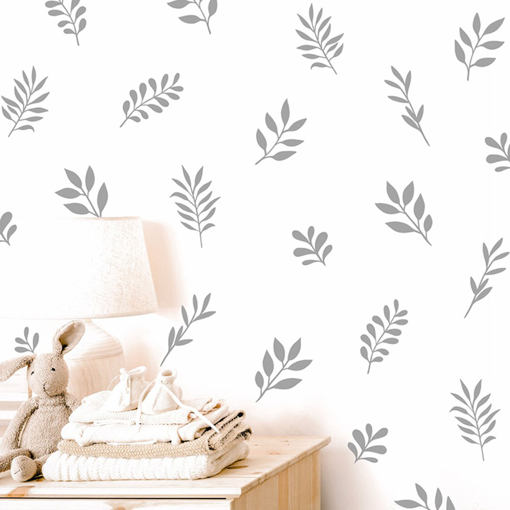 Baby Nursery Package - 41 Buah Stiker Dinding Daun Botani
