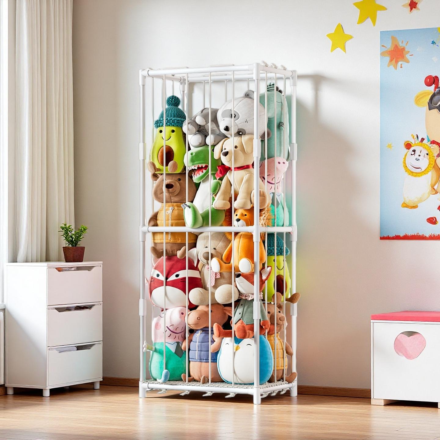 Baby Nursery - Organizer Penyimpanan Boneka Vertikal Bertema Kebun