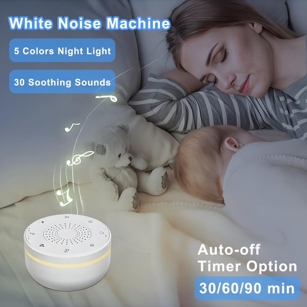 Baby Sound Machine White - Mesin White Noise Bayi USB Isi
