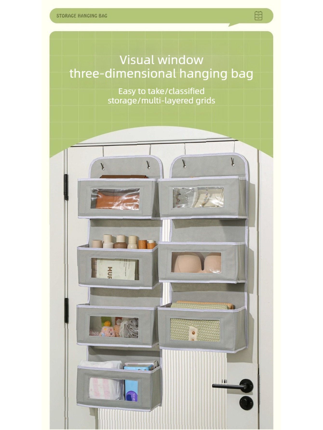 Baby Nursery Hooks - Tas Gantung Multi-Layer untuk Kamar Bayi
