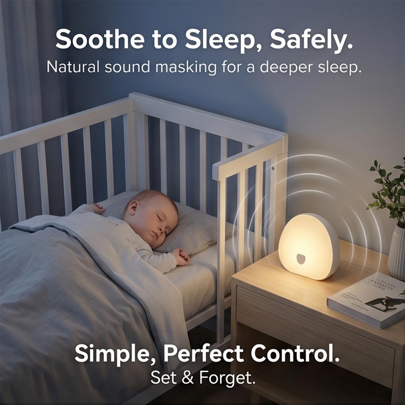 Mesin Suara Putih RGB untuk Ti - Baby Sound Machine White ulasan dan harga