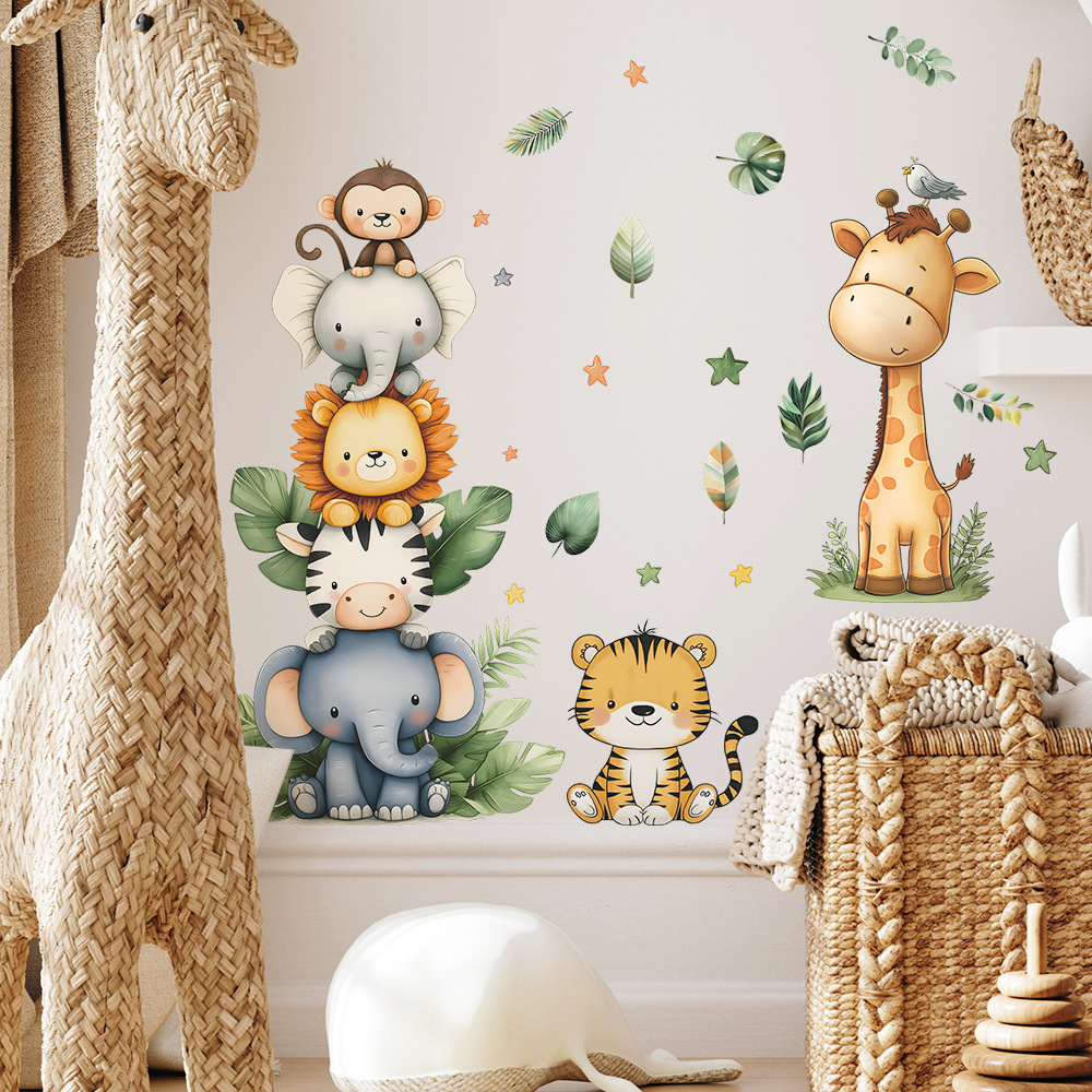 Stiker Dinding Hewan Hutan Boh - Baby Nursery Decor Boy ulasan dan harga