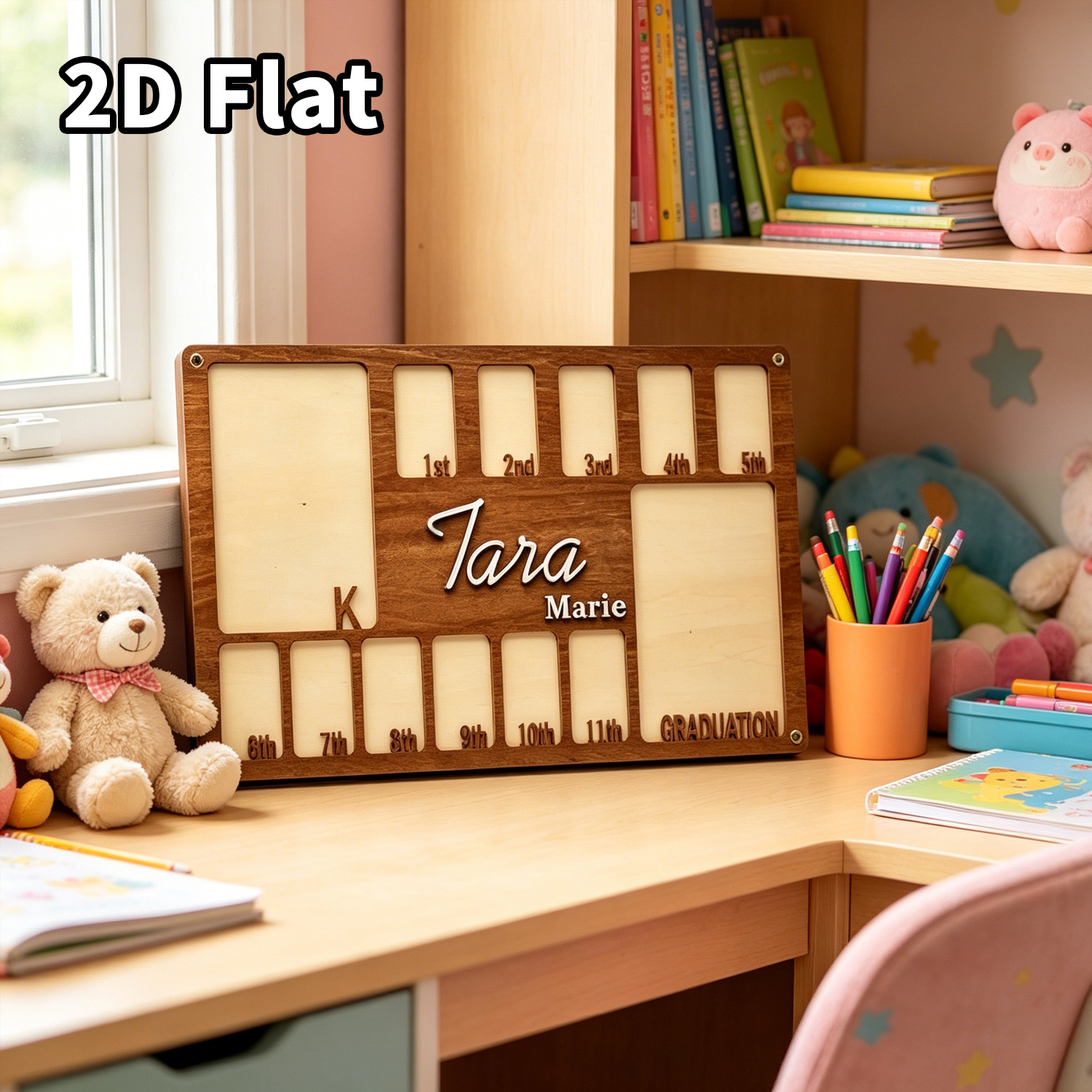 1 Buah Bingkai Foto Kayu Kusto - Baby Nursery ulasan dan harga