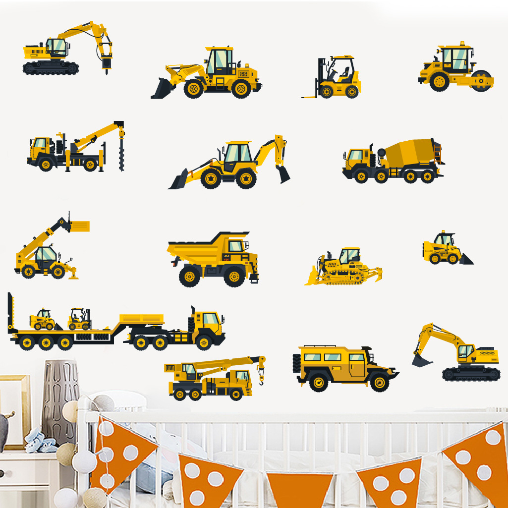 Stiker Dinding Mobil Rekayasa  - Baby Nursery Package ulasan dan harga