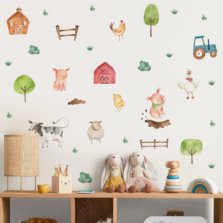Boho cat air lucu hewan pertan - Baby Nursery Package ulasan dan harga