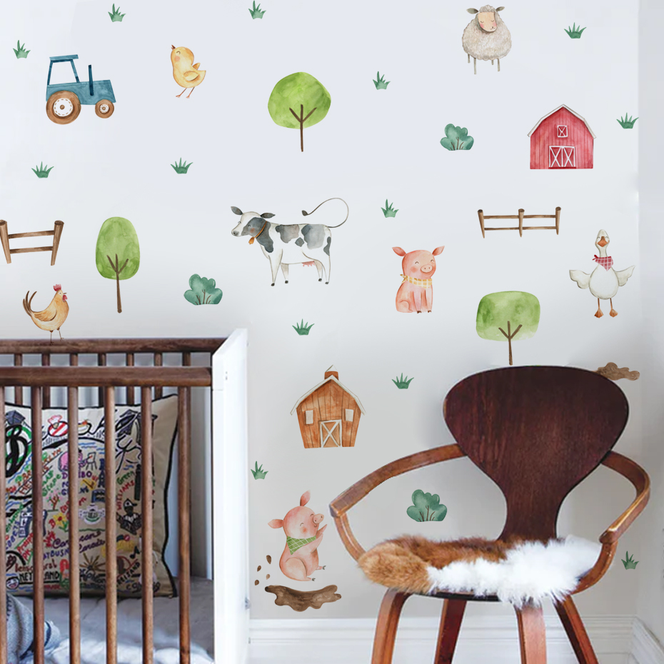 Boho cat air lucu hewan pertan - Baby Nursery Package ulasan dan harga
