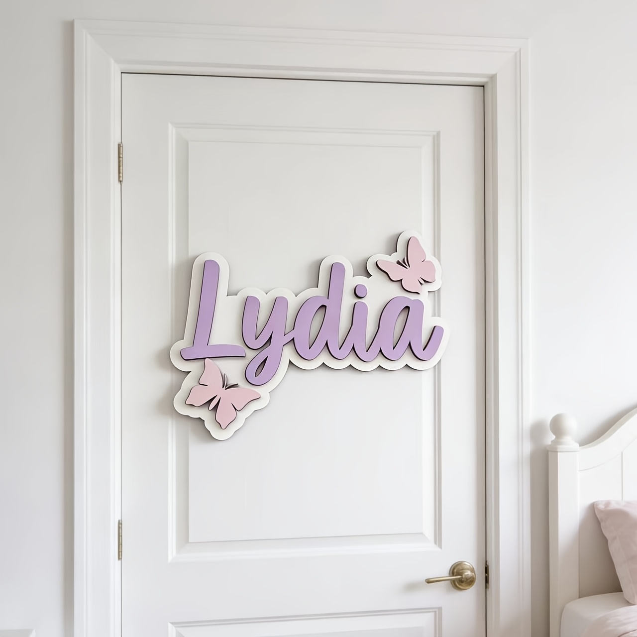 Tanda Kamar Nama Kupu-kupu Bir - Baby Nursery ulasan dan harga