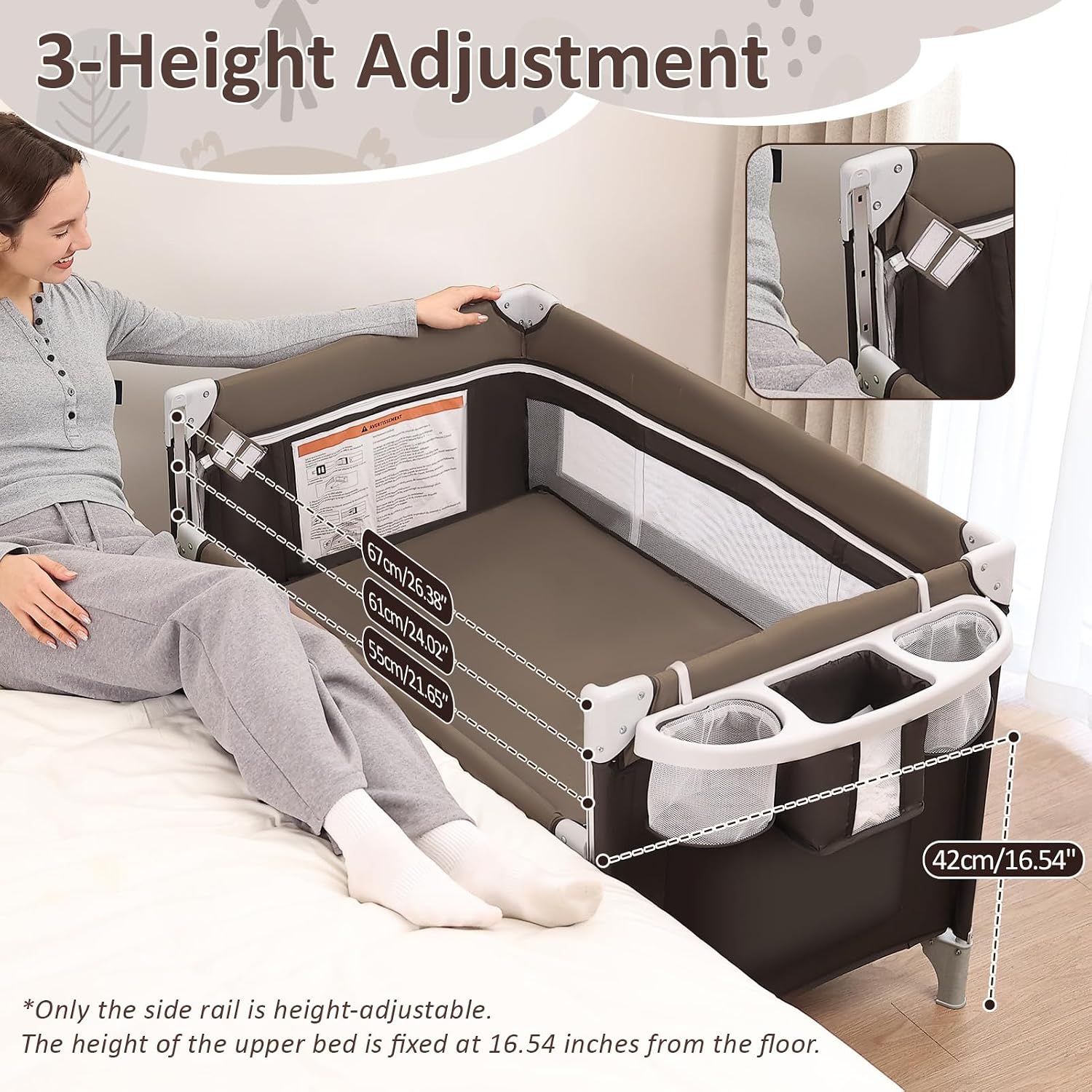 Tempat Tidur Bayi 5-in-1, Kasu - Bassinet Bedside Sleeper ulasan dan harga