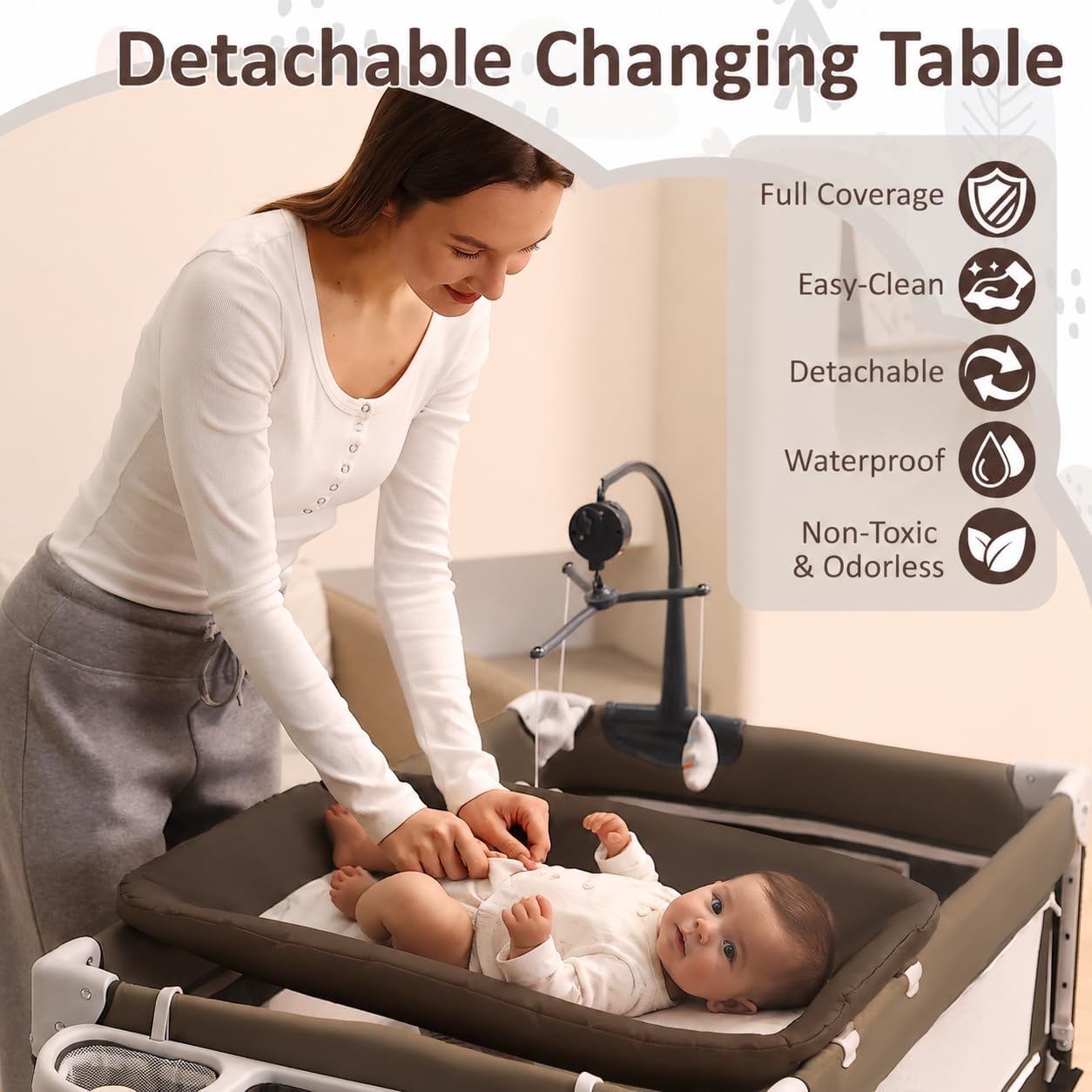 Tempat Tidur Bayi 5-in-1, Kasu - Bassinet Bedside Sleeper ulasan dan harga