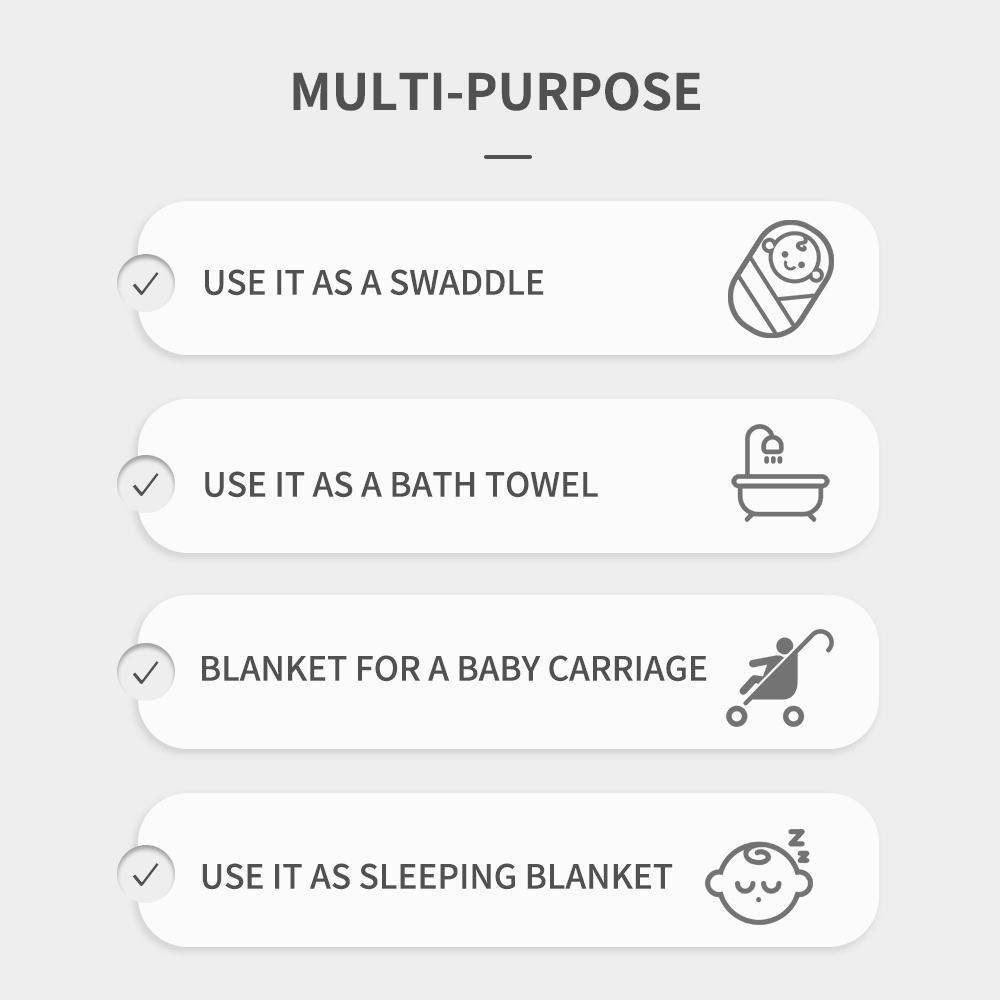Happyflute 120X110Cm Selimut T - Swaddle Blanket Muslin ulasan dan harga