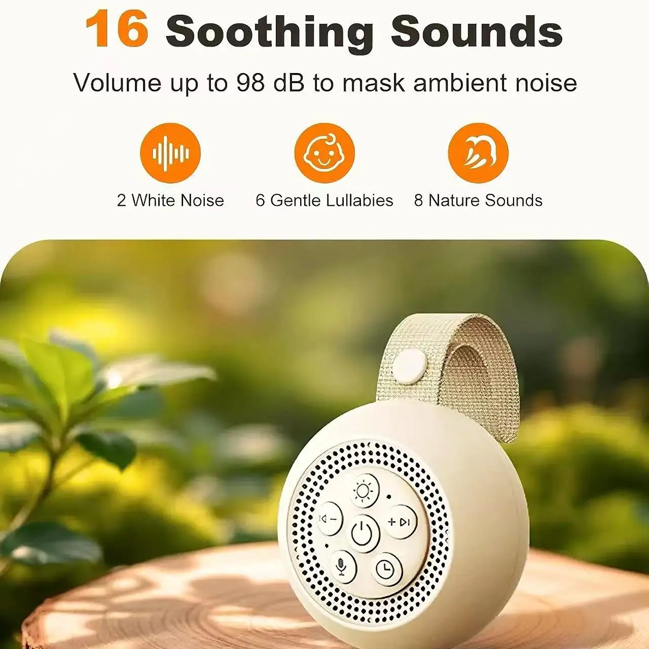 Mesin Suara Putih dengan Lampu - Baby Sound Machine White ulasan dan harga