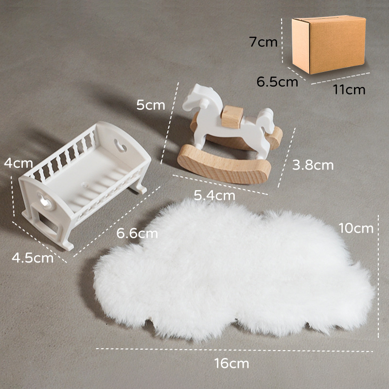 1Set 1:12 Rumah Boneka Mini Te - Baby Nursery Dolls ulasan dan harga