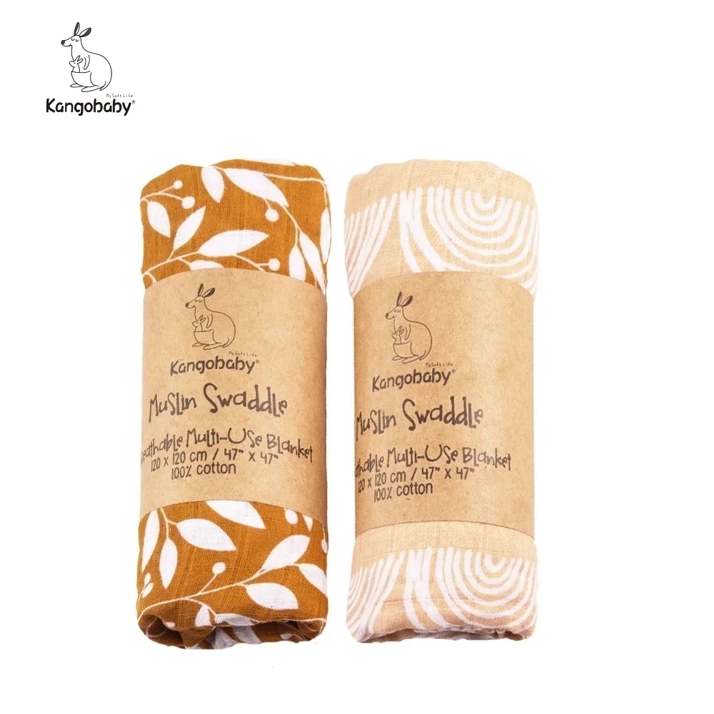 Kangobaby # My Soft Life # Sem - Swaddle Blanket Muslin ulasan dan harga