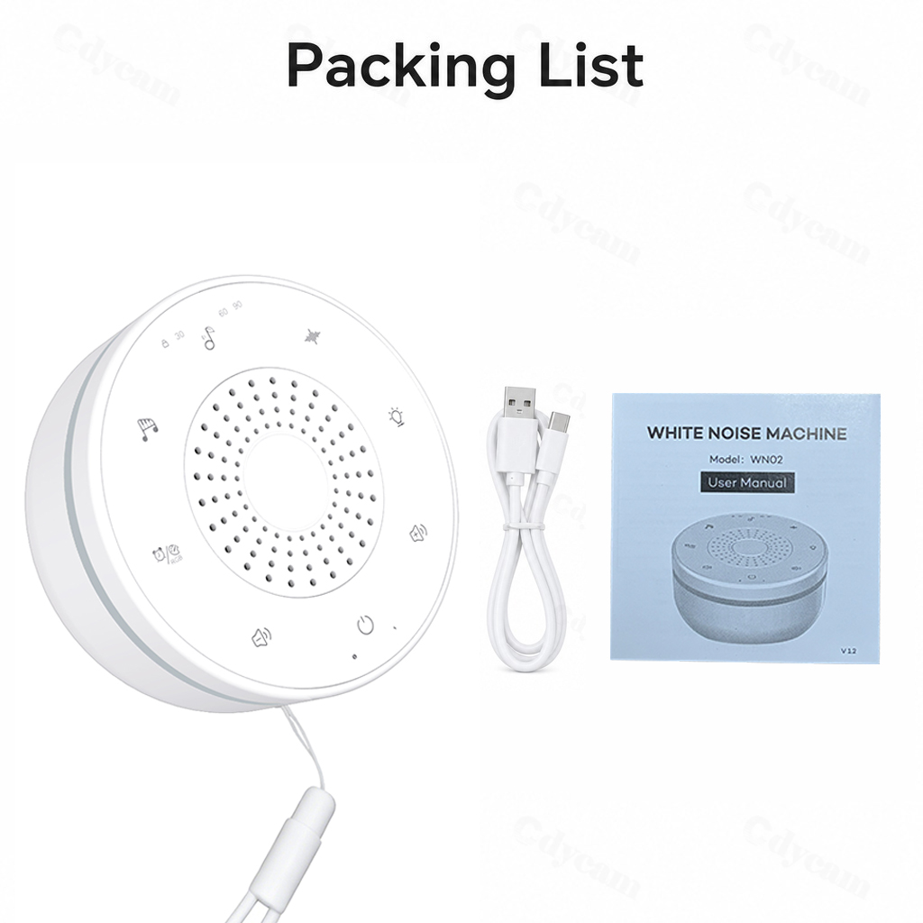 Mesin White Noise Bayi USB Isi - Baby Sound Machine White ulasan dan harga