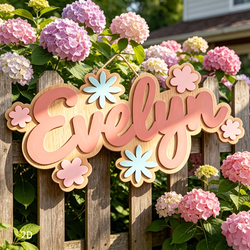 Papan Nama Kamar Bertema Bunga - Baby Nursery ulasan dan harga