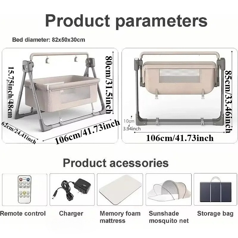 Tempat Tidur Bayi Otomatis, Ke - Bassinet Bedside Sleeper ulasan dan harga