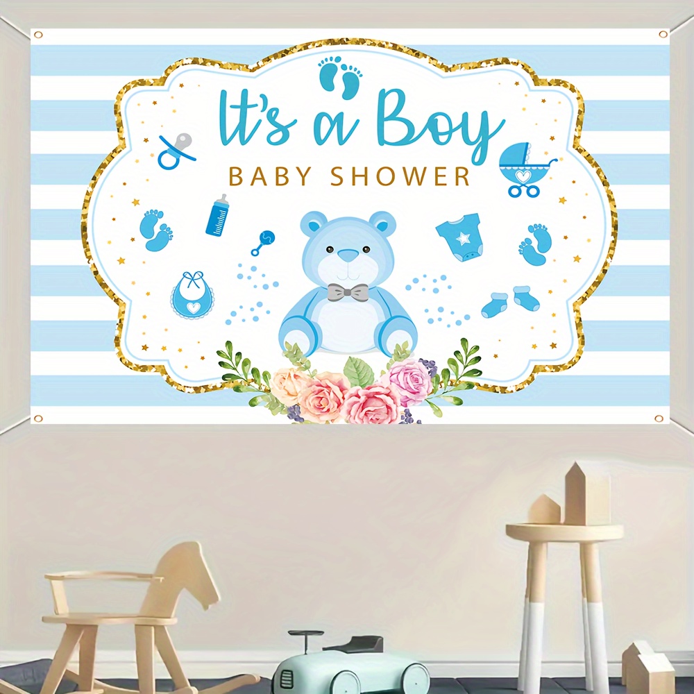 Spanduk Baby Shower Motif Gari - Baby Nursery Decor Boy ulasan dan harga