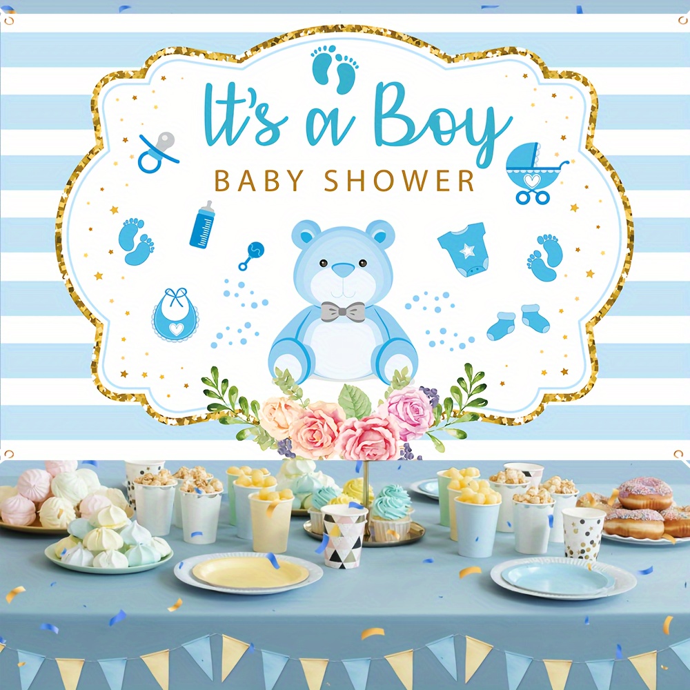 Spanduk Baby Shower Motif Gari - Baby Nursery Decor Boy ulasan dan harga