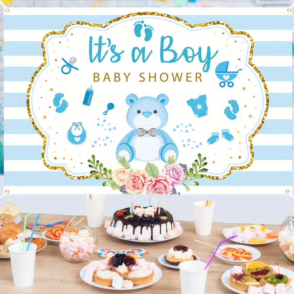 Spanduk Baby Shower Motif Gari - Baby Nursery Decor Boy ulasan dan harga