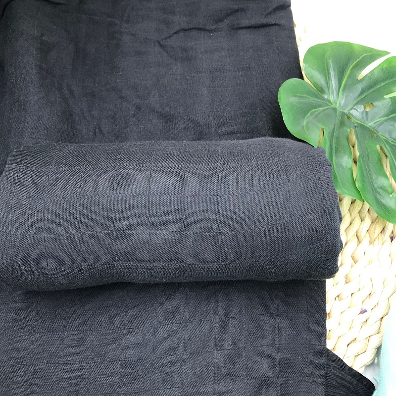 Selimut Bayi Warna Hitam Murni - Swaddle Blanket Muslin ulasan dan harga