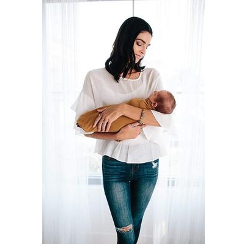 Selimut Bayi Warna Hitam Murni - Swaddle Blanket Muslin ulasan dan harga
