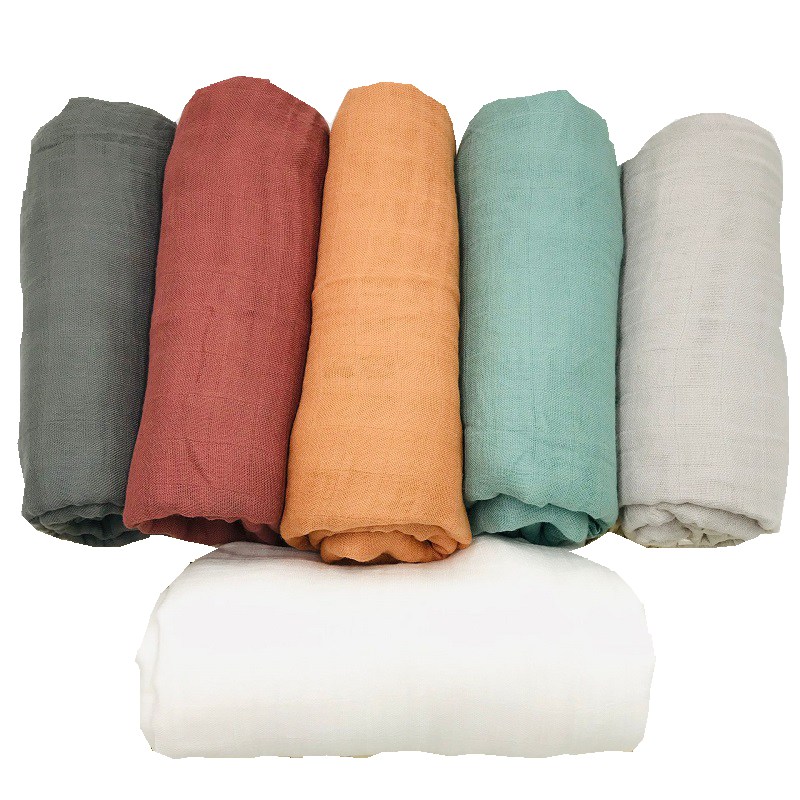 Selimut Bayi Warna Hitam Murni - Swaddle Blanket Muslin ulasan dan harga